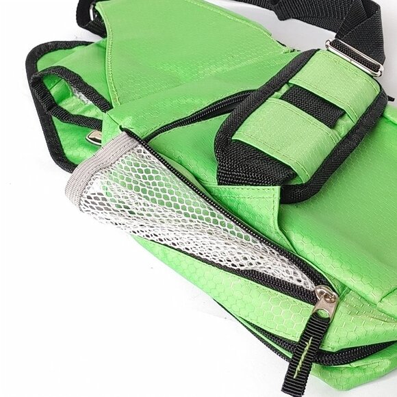 ATTRACTIVE HEYS Luggage Crossbody Purse Lime Green Secure Zip Travel Bag - Picture 5 of 13